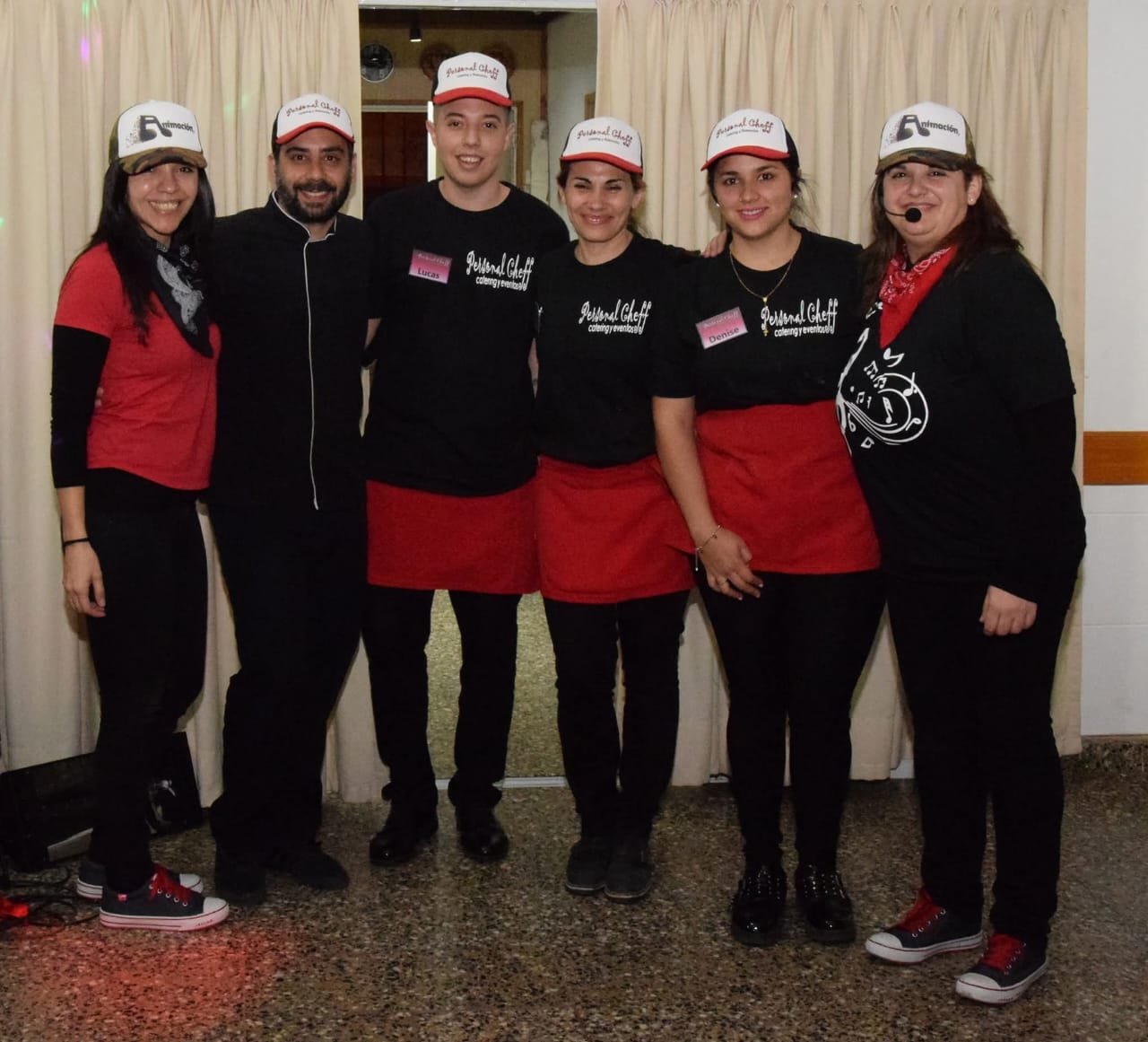 Equipo de Personal Cheff trabajando en un evento